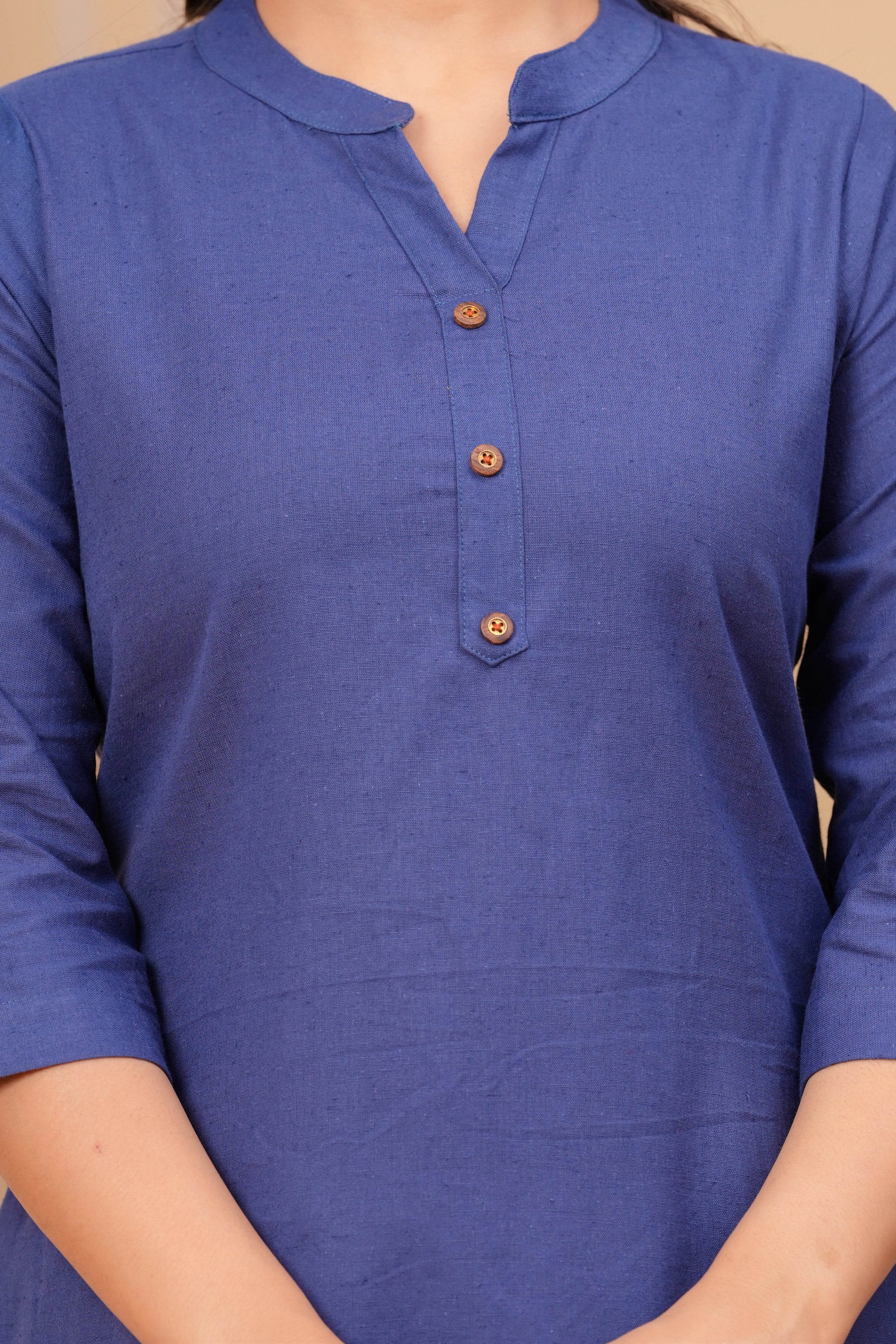 Linen Solid Short Kurta